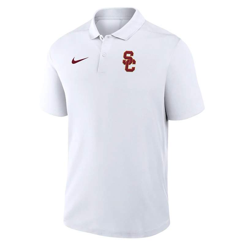 Men's Nike White USC Trojans Primetime Victory Dri-FIT Polo