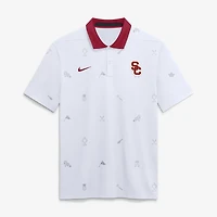 Men's Nike White USC Trojans Vapor Pattern Dri-FIT Polo