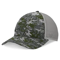 Casquette ajustable camouflage Top of the World pour hommes, gris USC Trojans OHT Military Appreciation Pledge Trucker