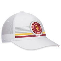 Top of the World White USC Trojans Top Trace Trucker Snapback Hat pour homme