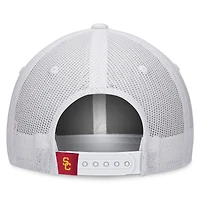 Top of the World White USC Trojans Top Trace Trucker Snapback Hat pour homme