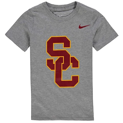 T-shirt préscolaire Nike USC Trojans Logo gris anthracite
