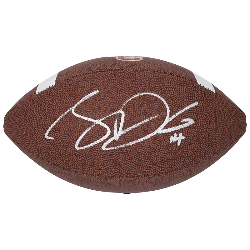 Ballon de football réplique Nike autographié par Sam Darnold des USC Trojans