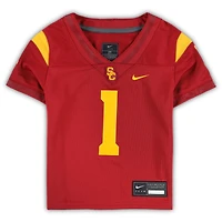 Maillot de football intouchable Nike #1 Cardinal USC Trojans pour tout-petit