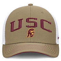 Casquette trucker unisexe Nike beige/cramoisi USC Trojans Primetime à arche réglable