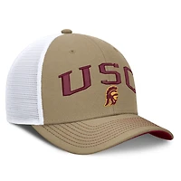 Casquette trucker unisexe Nike beige/cramoisi USC Trojans Primetime à arche réglable
