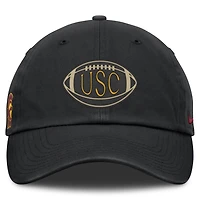Casquette unisexe Nike noire USC Trojans Campus Prep Football Club ajustable