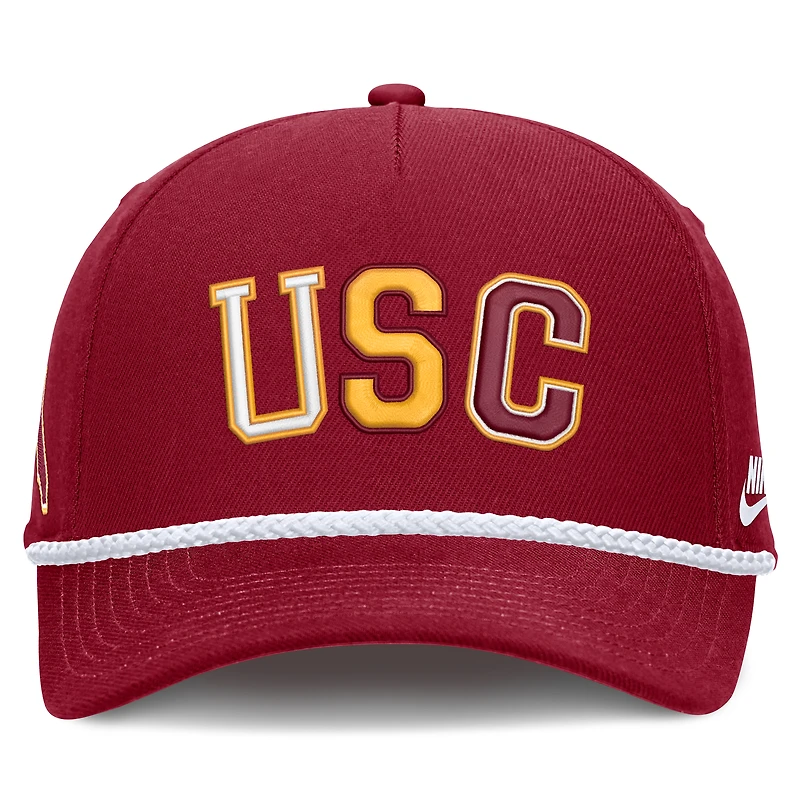 Unisex Nike Crimson USC Trojans 2026 Basketball Refresh 5-Panel Rope Rise Hat