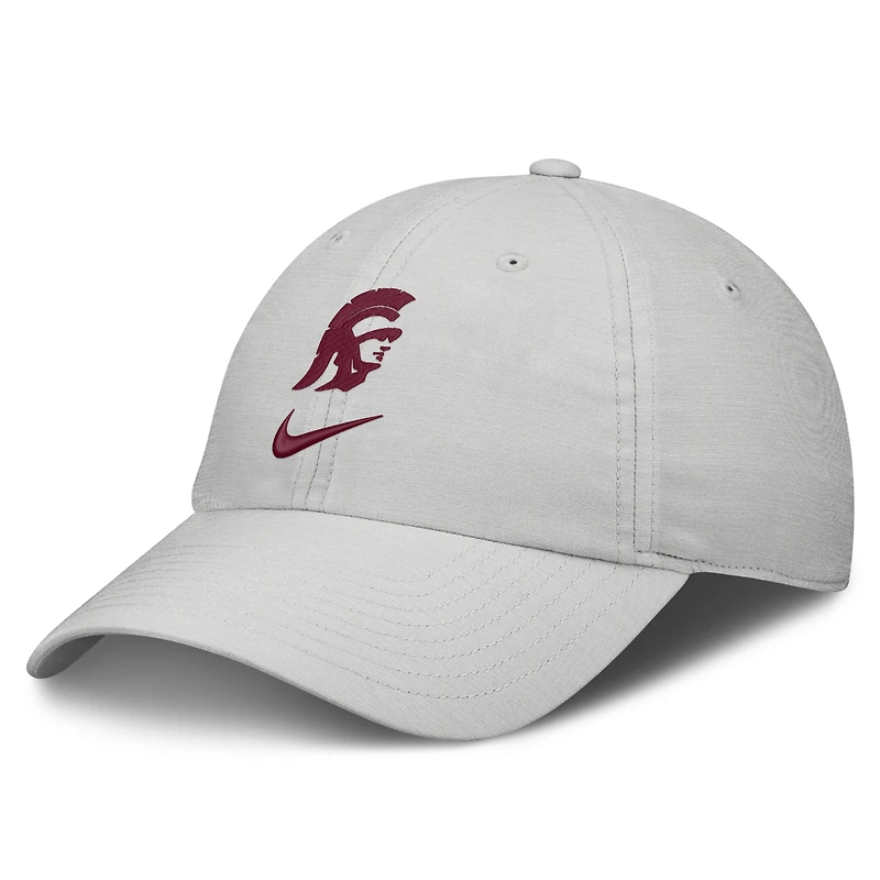 Casquette unisexe Nike grise USC Trojans 2026 On-Field Gameday Club, ajustable