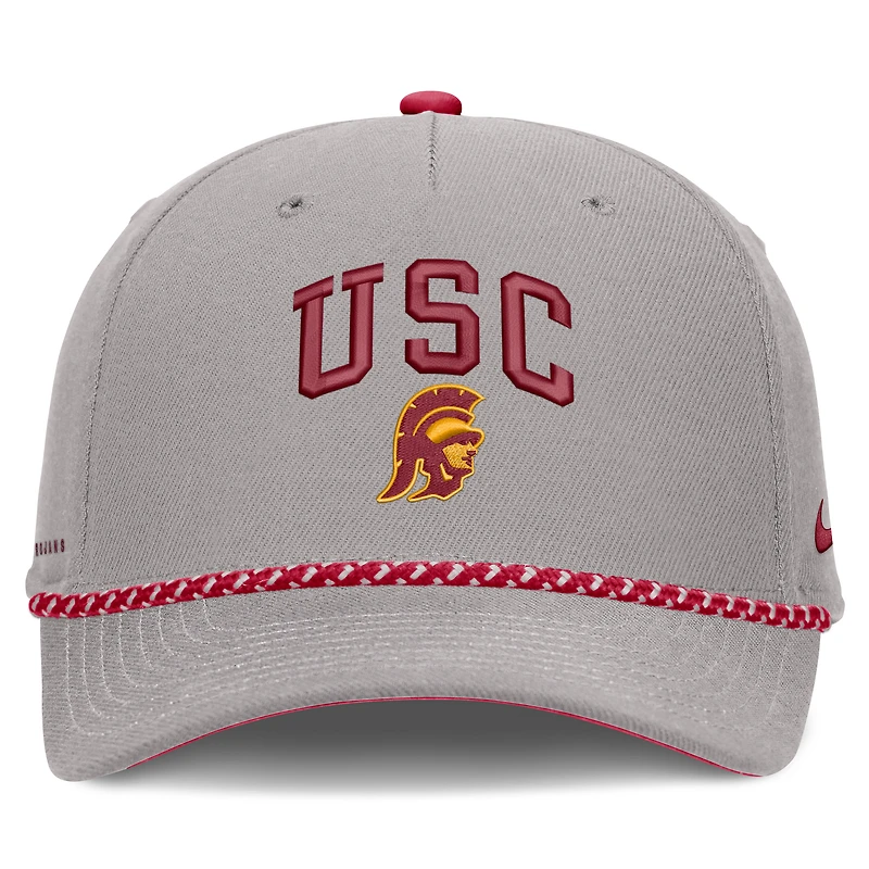 Unisex Nike Gray USC Trojans Primetime Rise Rope Adjustable Hat