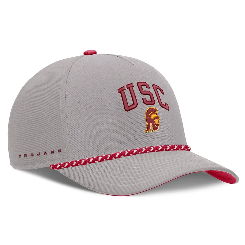 Unisex Nike Gray USC Trojans Primetime Rise Rope Adjustable Hat