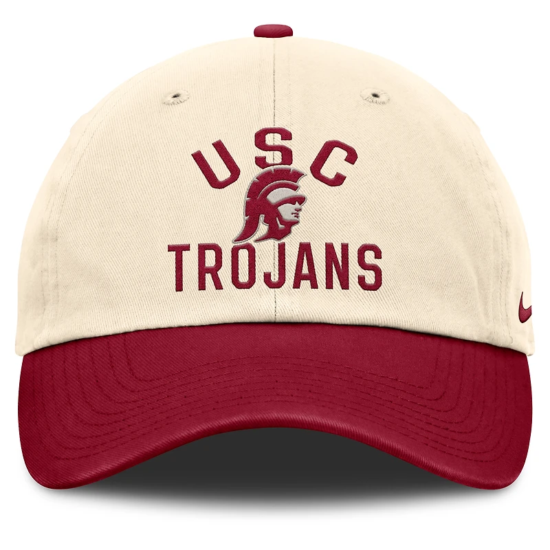 Unisex Nike Natural USC Trojans 2026 Primetime Natural 2-Tone Club Adjustable Hat