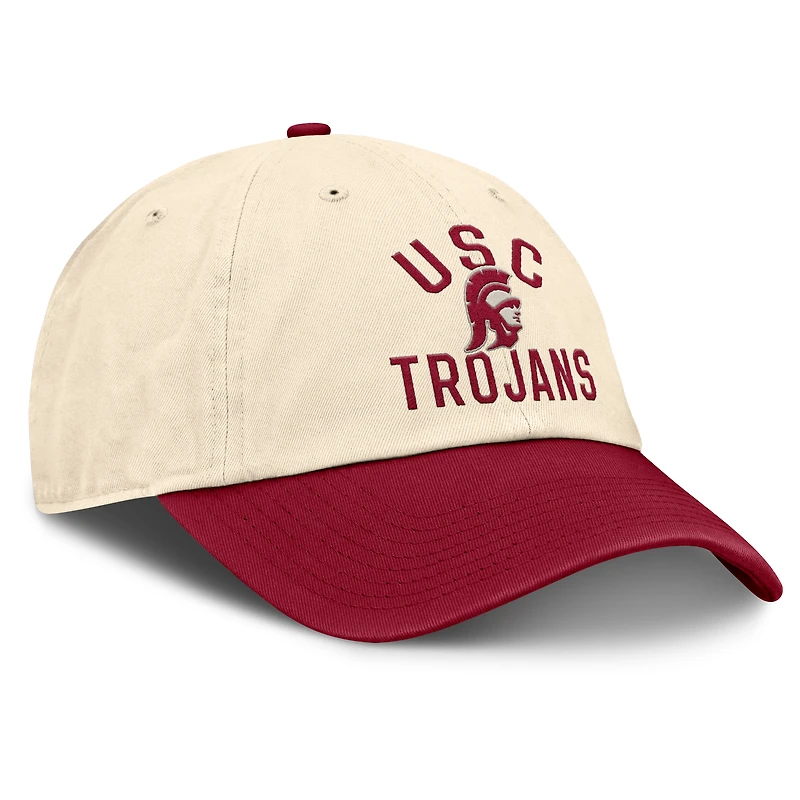 Unisex Nike Natural USC Trojans 2026 Primetime Natural 2-Tone Club Adjustable Hat
