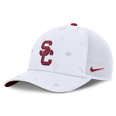 Unisex Nike White USC Trojans Country Club Golfin' Rise Trucker Adjustable Hat
