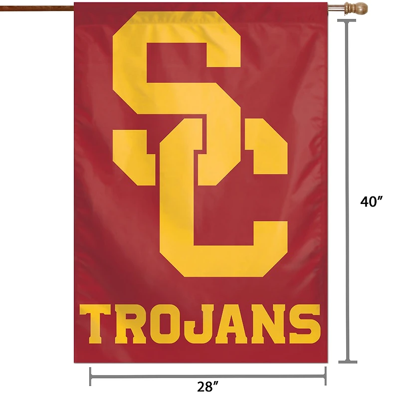 Drapeau de maison WinCraft USC Trojans avec grand logo, 71 x 102 cm