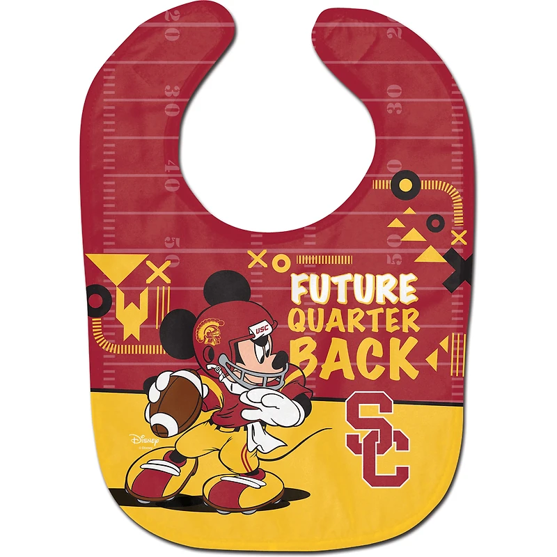 WinCraft USC Trojans Disney Mickey All Pro Baby Bib