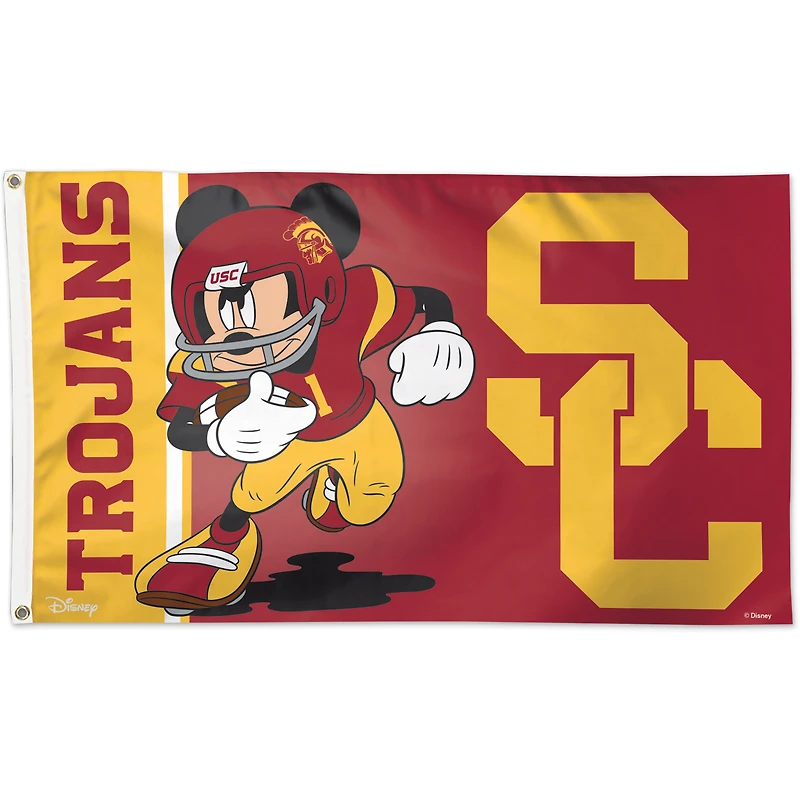 WinCraft USC Trojans Single-Sided 3' x 5' Deluxe Disney Flag