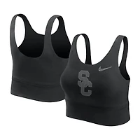 Women's Nike  Black USC Trojans Performance Longline Sports Bra