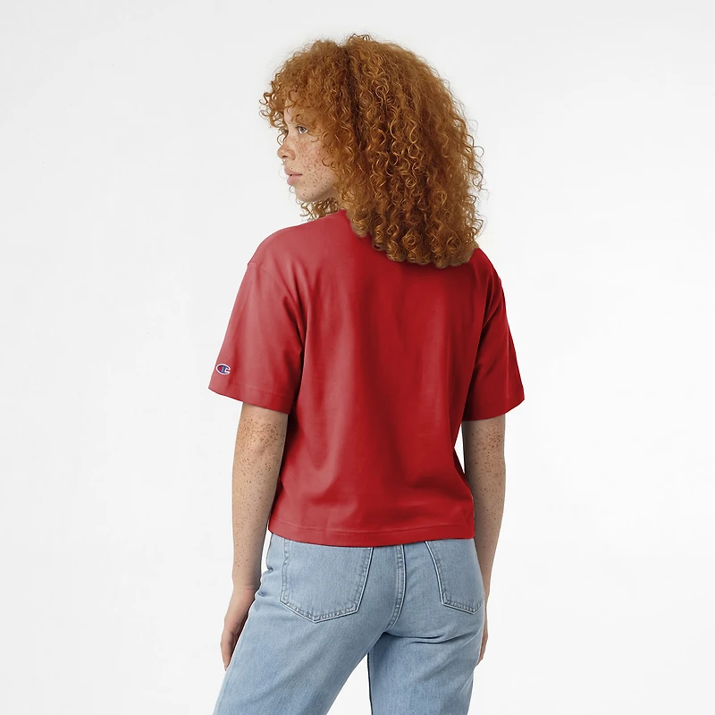 Women's Champion  Cardinal USC Trojans Waist Length Wordmark T-Shirt