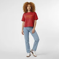 Women's Champion  Cardinal USC Trojans Waist Length Wordmark T-Shirt