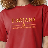 Women's Champion  Cardinal USC Trojans Waist Length Wordmark T-Shirt