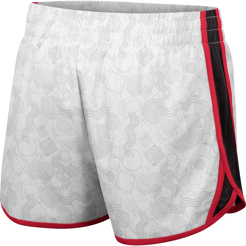 Women's Colosseum White USC Trojans The Plastics Geo Print Shorts