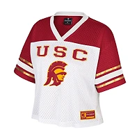 Maillot de football américain court USC Trojans Treasure pour femme, blanc, Colosseum