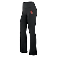 Women's Fanatics Black USC Trojans Training Camp Maxed Out Flare Leggings