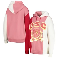 Sweat à capuche color block Gameday Couture Cardinal USC Trojans Hall of Fame pour femme