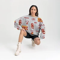 Sweat-shirt en molleton gris USC Trojans Always On Repeat pour femme