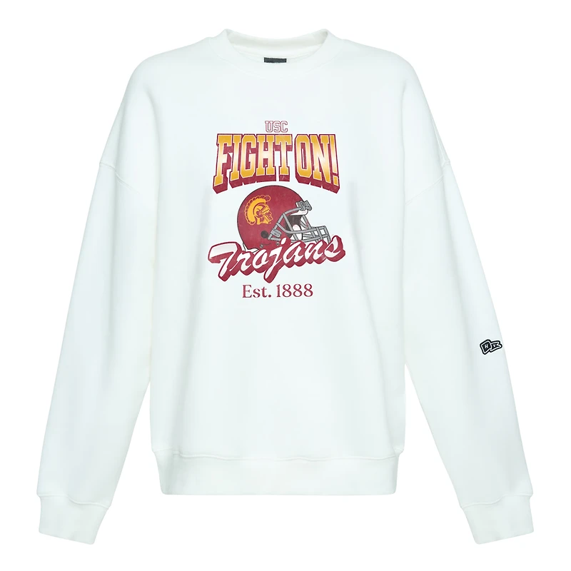Sweat-shirt blanc Hype and Vice pour femme USC Trojans Classic Era