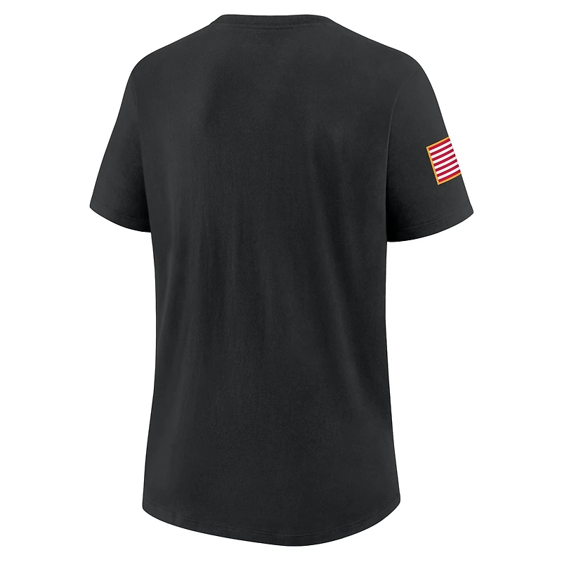 Women's Nike Black USC Trojans 2025 Military Appreciation Dri-FIT T-Shirt