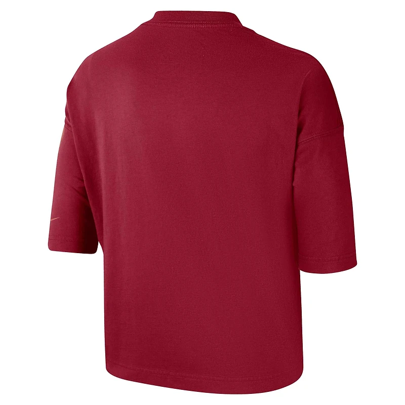 T-shirt court de performance Nike Cardinal USC Trojans pour femme