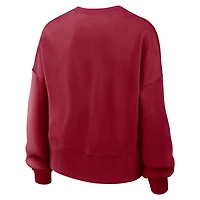 Women's Nike Cardinal USC Trojans Oversized Essential Pullover Sweatshirt
