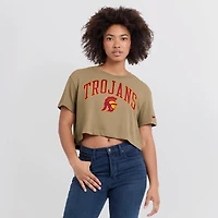 T-shirt court Nike Tan USC Trojans Athletic Prep Arch Dri-FIT pour femme