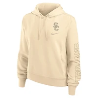 Women's Nike Tan USC Trojans One Pullover Hoodie
