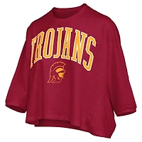 T-shirt surdimensionné pour femme avec logo USC Trojans et arches