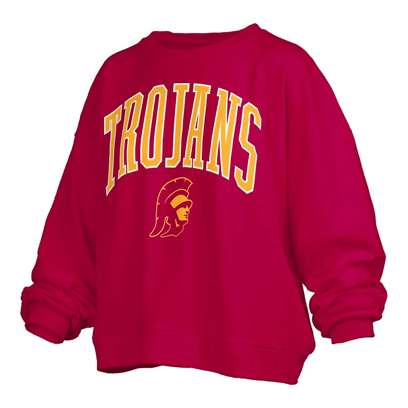 Women's Pressbox  Cardinal USC Trojans Plus Nelson Janise Sweatshirt