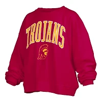Women's Pressbox  Cardinal USC Trojans Plus Nelson Janise Sweatshirt