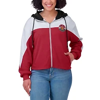 Sweat à capuche entièrement zippé blocs de couleurs Cardinal USC Trojans pour femme WEAR by Erin Andrews