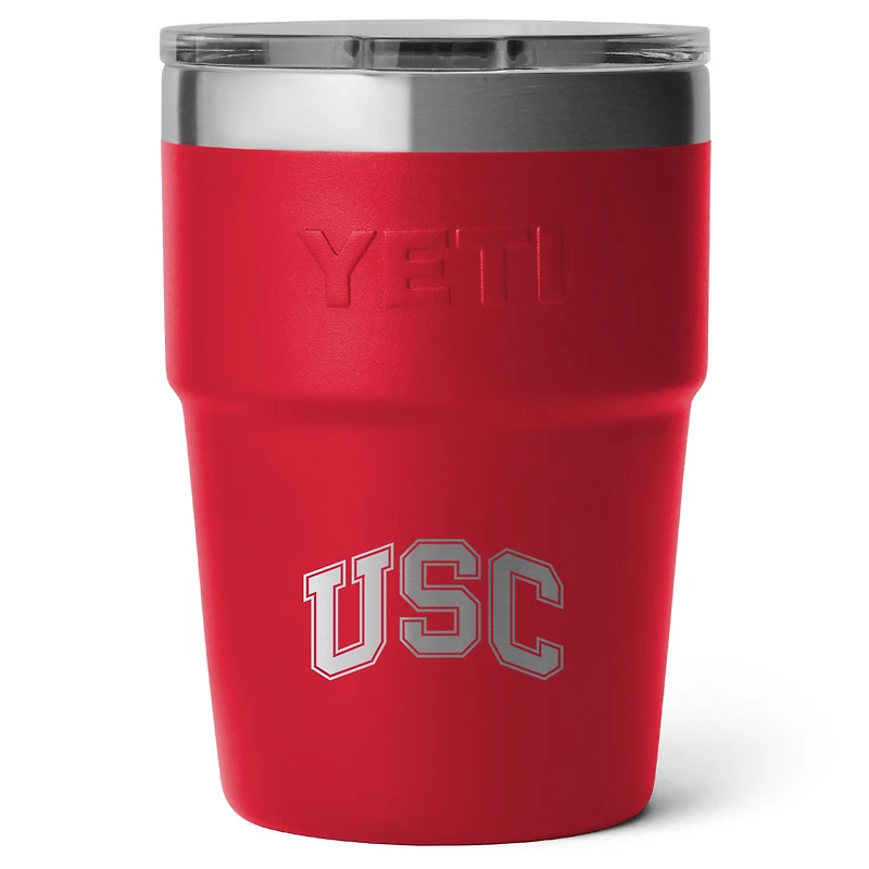 Gobelet empilable YETI USC Trojans Rambler 473 ml avec couvercle Magslider