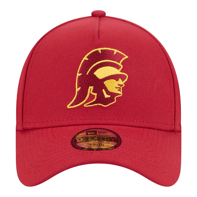 Youth New Era Cardinal USC Trojans 9FORTY A-Frame Adjustable Hat