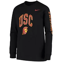 T-shirt à manches longues Nike USC Trojans Arch & Logo 2-Hit pour jeune