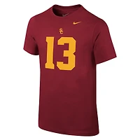Youth Nike Caleb Williams Cardinal USC Trojans Name & Number T-Shirt