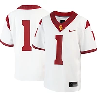 Youth Nike #1 White USC Trojans Away  Untouchable Jersey