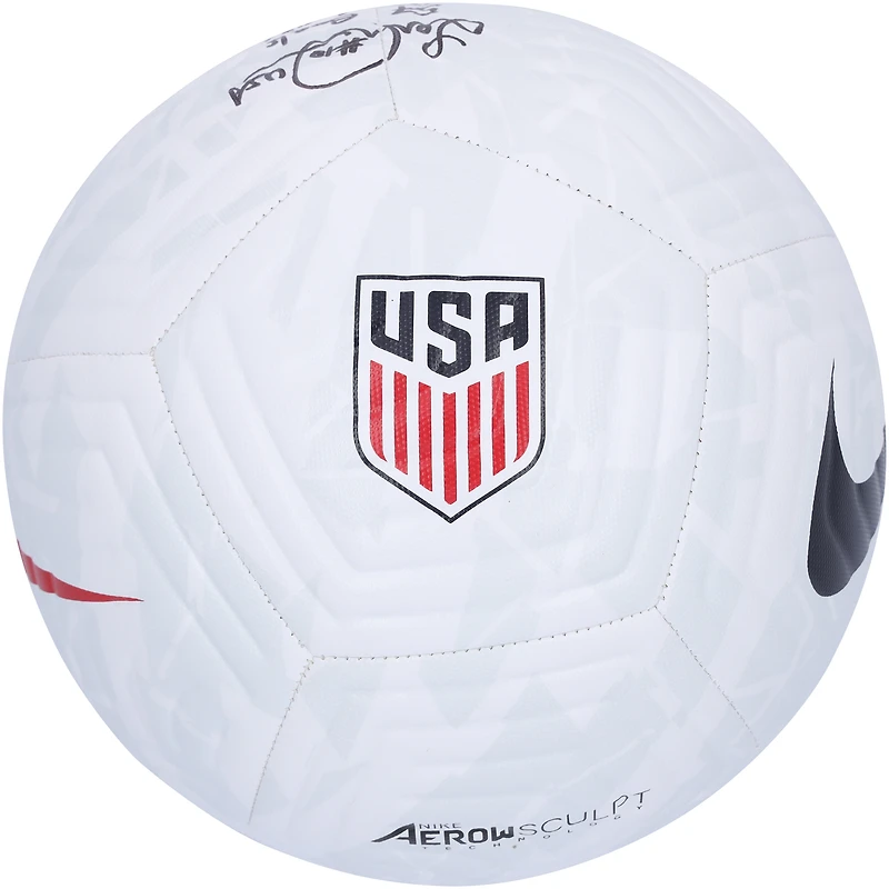 Ballon de football Nike avec logo autographié par Landon Donovan et Tim Howard de l'USMNT et plusieurs inscriptions