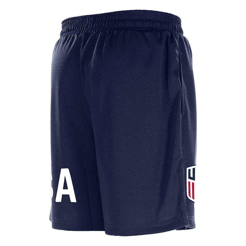 Short en maille bleu marine USMNT 5th & Ocean by New Era pour homme
