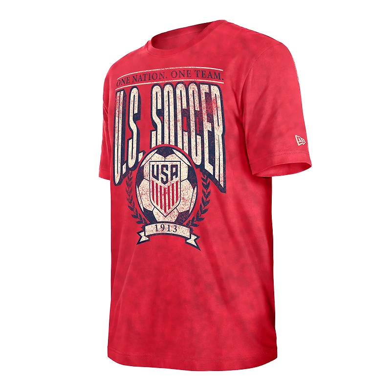 Men's 5th & Ocean by New Era  Red USMNT Throwback Boxy T-Shirt