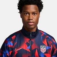 Veste Nike bleu marine USMNT 2025 Academy Pro Performance Anthem entièrement zippée pour homme