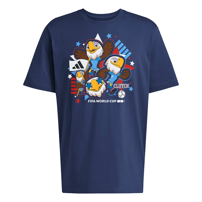 Men's adidas Navy USA FIFA World Cup 2026 Host Country Mascot T-Shirt